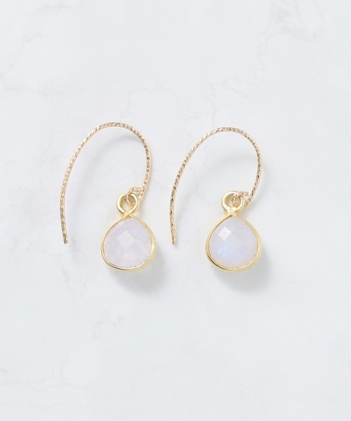 NOIR DE POUPEE（ノワールドプーペ）の「【WEB限定】K14GF 天然石 ピアス（ピアス（両耳用）・レディース・グレー/ピンク系その他3/ピンク/イエロー/ブラック/クリア/ホワイト/グリーン/ブルー/パープル/グリーン系その他2/ブラウン/ピンク系その他2/ブルー系その他/グリーン系その他3・FREE）」の16枚目の写真