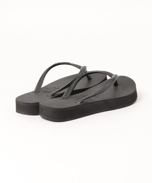 havaianas(ハワイアナス)の「【WEB限定】【havaianas】ハワイアナス SLIM FLATFORM(サンダル・レディース・ブラック/ゴールド系その他・23.0cm/24.0cm)」の4枚目の写真