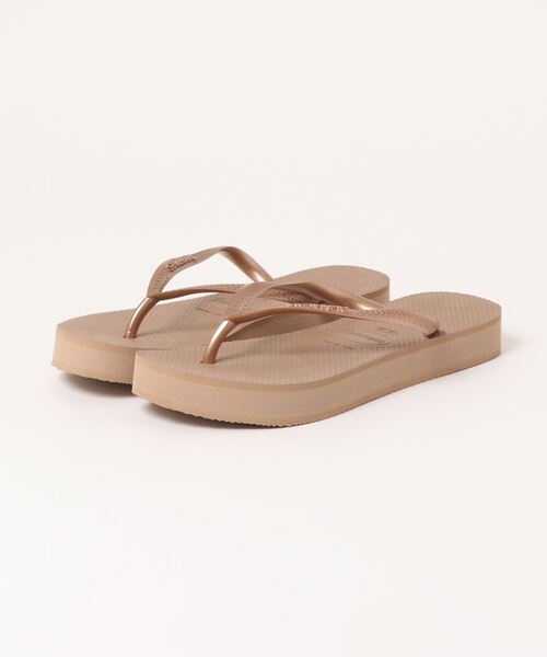 havaianas(ハワイアナス)の「【WEB限定】【havaianas】ハワイアナス SLIM FLATFORM(サンダル・レディース・ブラック/ゴールド系その他・23.0cm/24.0cm)」の13枚目の写真