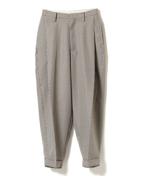 BEAMS BOY（ビームスボーイ）の「BEAMS BOY / ワンプリーツ ポリエステル テーパード パンツ（スラックス・レディース・ベージュ/ブラウン・1/0）」の12枚目の写真