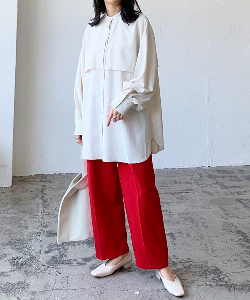 LIAN(リアン)の「カラートラウザーパンツ(その他パンツ・レディース・グリーン/ピンク/レッド/オレンジ・FREE)」の11枚目の写真