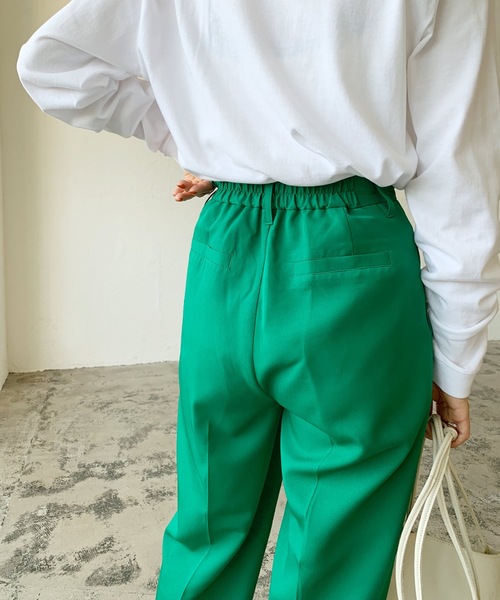 LIAN(リアン)の「カラートラウザーパンツ(その他パンツ・レディース・グリーン/ピンク/レッド/オレンジ・FREE)」の16枚目の写真