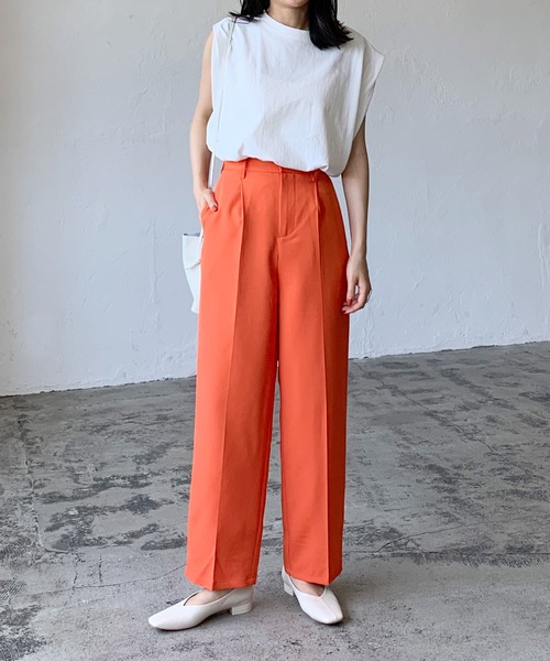 LIAN(リアン)の「カラートラウザーパンツ(その他パンツ・レディース・グリーン/ピンク/レッド/オレンジ・FREE)」の18枚目の写真