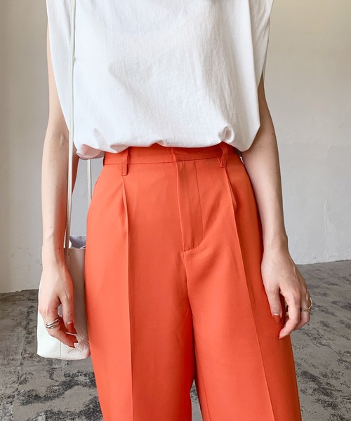 LIAN(リアン)の「カラートラウザーパンツ(その他パンツ・レディース・グリーン/ピンク/レッド/オレンジ・FREE)」の20枚目の写真