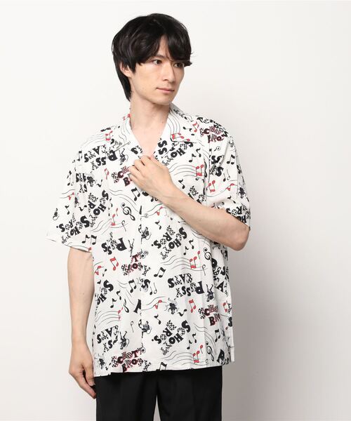 ショット オープンシャツ Schott×Uncut Bound SCHOTT / ショット】 XPJ RAYON SHIRT SHELL /×パイナップル