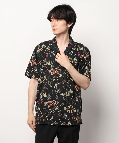 ショット オープンシャツ Schott×Uncut Bound SCHOTT / ショット】 XPJ RAYON SHIRT SHELL /×パイナップル