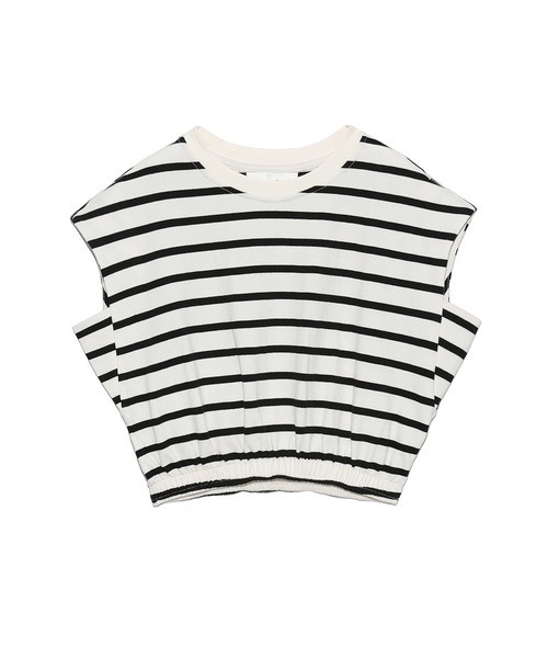 LILY BROWN（リリーブラウン）の「クロップド裏毛カットトップス（Tシャツ/カットソー・レディース・ベージュ/ブラック/ボルドー・FREE）」の16枚目の写真