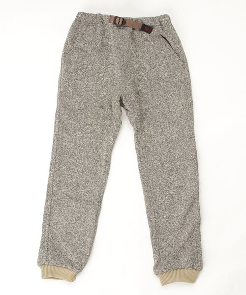 Gramicci（グラミチ）の「【GRAMICCI / グラミチ】BONDING KNIT FLEECE KIDS RIB PANTS | ボンディングニットフリースキッズリブパンツ（スウェットパンツ・キッズ・ヘザーチャコール/ヘザーグレー/ダークブラウン/オートミール/ブラック・150cm/140cm）」の5枚目の写真