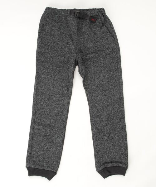 Gramicci（グラミチ）の「【GRAMICCI / グラミチ】BONDING KNIT FLEECE KIDS RIB PANTS | ボンディングニットフリースキッズリブパンツ（スウェットパンツ・キッズ・ヘザーチャコール/ヘザーグレー/ダークブラウン/オートミール/ブラック・150cm/140cm）」の3枚目の写真