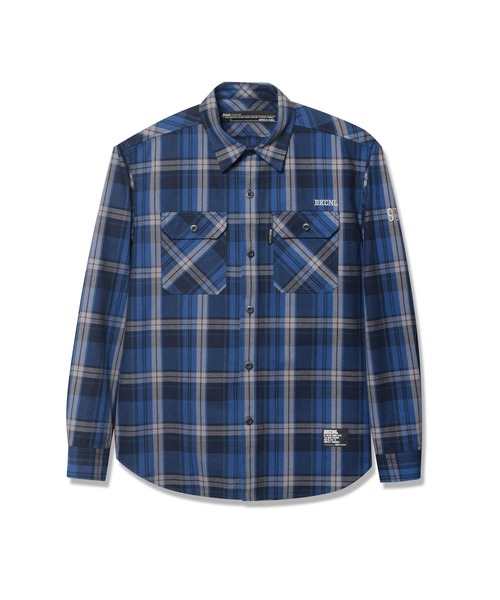 Back Channel（バックチャンネル）の「CHECK WORK SHIRT（シャツ/ブラウス・メンズ・レッド/ホワイト/ブルー・MEDIUM/X-LARGE/LARGE）」の3枚目の写真