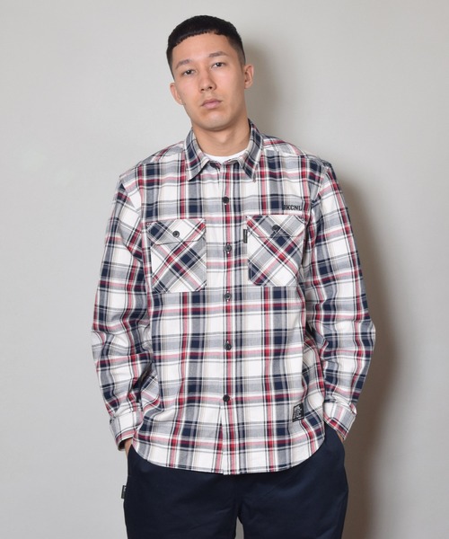 Back Channel（バックチャンネル）の「CHECK WORK SHIRT（シャツ/ブラウス・メンズ・レッド/ホワイト/ブルー・MEDIUM/X-LARGE/LARGE）」の9枚目の写真