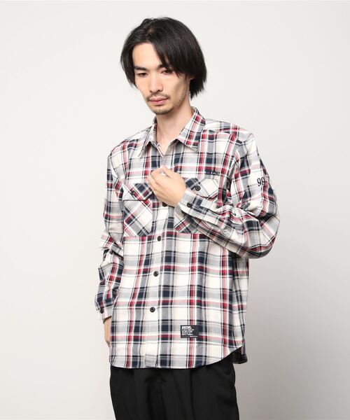 Back Channel（バックチャンネル）の「CHECK WORK SHIRT（シャツ/ブラウス・メンズ・レッド/ホワイト/ブルー・MEDIUM/X-LARGE/LARGE）」の14枚目の写真