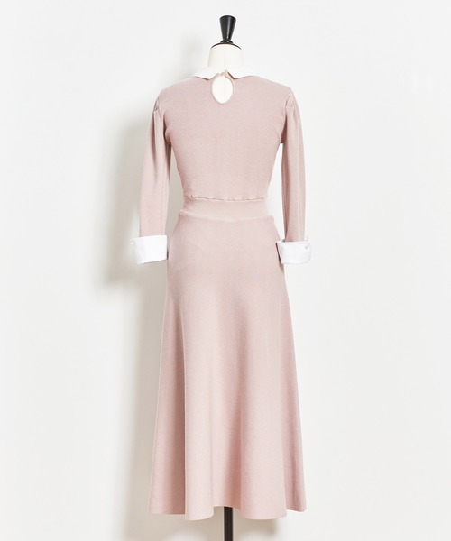 NOELA（ノエラ）の「カラーデザインカフスニットワンピ（ワンピース・レディース・ブラック/ピンク/ラベンダー・FREE）」の16枚目の写真