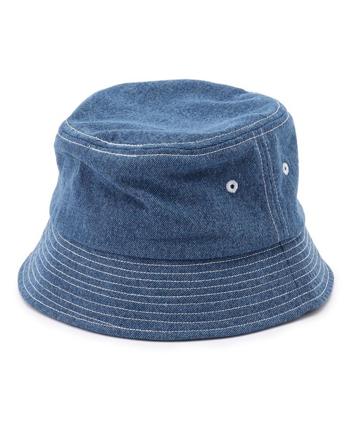 KaneZ（ケインズ）の「KaneZ/ケインズ/ロゴ刺繍デニムバケットハット/C.R.E.A.M BucketHat（ハット・メンズ・ブルー/ブラック・FREE）」の6枚目の写真