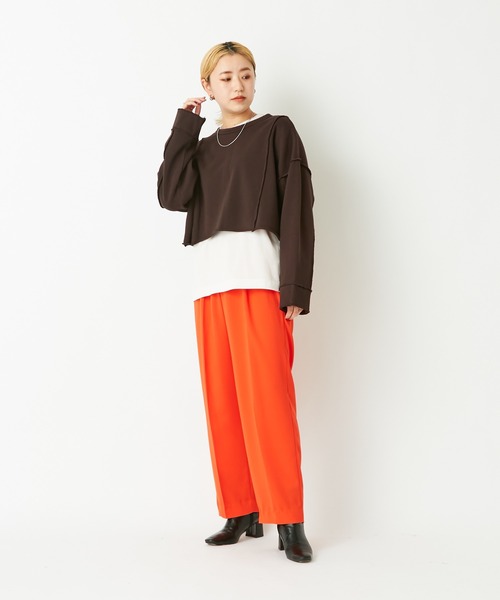 CIAOPANIC(チャオパニック)の「アウトリンキング2WAYショートカーディガン(カーディガン/ボレロ・レディース・ブラック/ブラウン/オフホワイト/ブルー・FREE)」の12枚目の写真