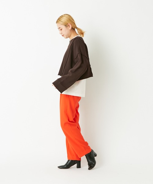 CIAOPANIC(チャオパニック)の「アウトリンキング2WAYショートカーディガン(カーディガン/ボレロ・レディース・ブラック/ブラウン/オフホワイト/ブルー・FREE)」の9枚目の写真