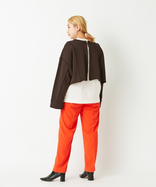 CIAOPANIC(チャオパニック)の「アウトリンキング2WAYショートカーディガン(カーディガン/ボレロ・レディース・ブラック/ブラウン/オフホワイト/ブルー・FREE)」の17枚目の写真