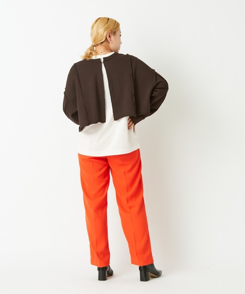 CIAOPANIC(チャオパニック)の「アウトリンキング2WAYショートカーディガン(カーディガン/ボレロ・レディース・ブラック/ブラウン/オフホワイト/ブルー・FREE)」の21枚目の写真