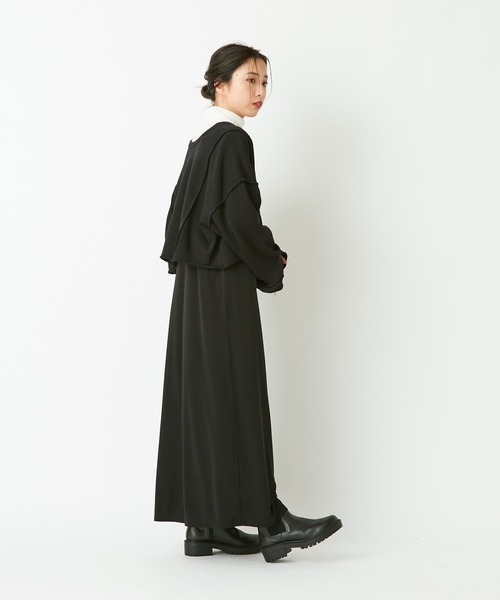 CIAOPANIC(チャオパニック)の「アウトリンキング2WAYショートカーディガン(カーディガン/ボレロ・レディース・ブラック/ブラウン/オフホワイト/ブルー・FREE)」の8枚目の写真