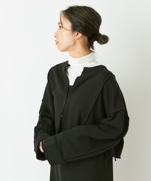 CIAOPANIC(チャオパニック)の「アウトリンキング2WAYショートカーディガン(カーディガン/ボレロ・レディース・ブラック/ブラウン/オフホワイト/ブルー・FREE)」の22枚目の写真