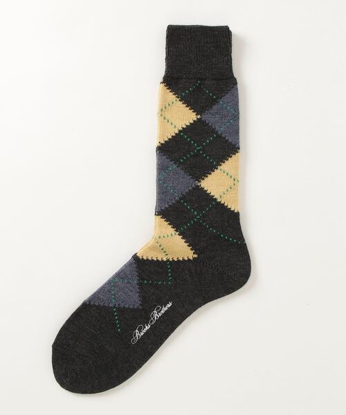 BROOKS BROTHERS（ブルックスブラザーズ）の「ウールブレンド アーガイル クルーソックス（ソックス/靴下・メンズ・ベージュ/チャコール/オリーブ/グレー/ネイビー・ONE SIZE）」の8枚目の写真