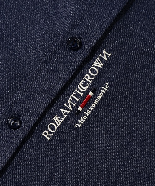 ROMANTIC CROWN（ロマンティッククラウン）の「【ROMANTIC CROWN】SIGNATURE CLUB SHIRT / ロマンティッククラウン シグネチャー クラブ ライン シャツ（シャツ/ブラウス・メンズ・ホワイト/ネイビー・SMALL/MEDIUM/LARGE/X-LARGE）」の19枚目の写真