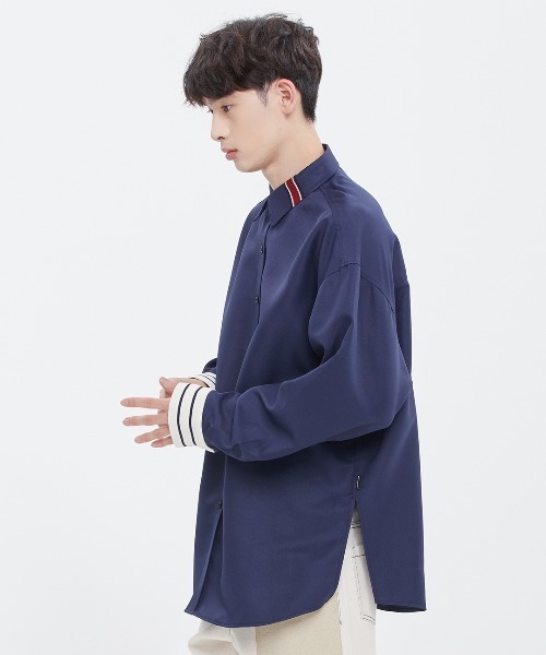 ROMANTIC CROWN（ロマンティッククラウン）の「【ROMANTIC CROWN】SIGNATURE CLUB SHIRT / ロマンティッククラウン シグネチャー クラブ ライン シャツ（シャツ/ブラウス・メンズ・ホワイト/ネイビー・SMALL/MEDIUM/LARGE/X-LARGE）」の13枚目の写真