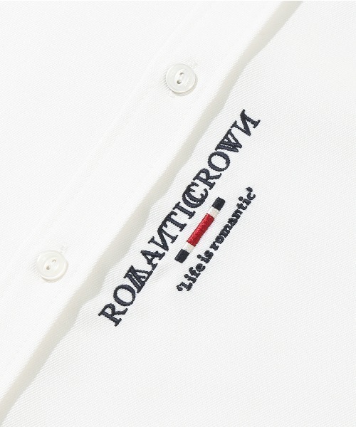 ROMANTIC CROWN（ロマンティッククラウン）の「【ROMANTIC CROWN】SIGNATURE CLUB SHIRT / ロマンティッククラウン シグネチャー クラブ ライン シャツ（シャツ/ブラウス・メンズ・ホワイト/ネイビー・SMALL/MEDIUM/LARGE/X-LARGE）」の9枚目の写真