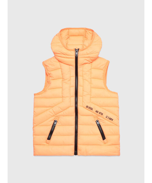 DIESEL（ディーゼル）の「DIESEL KID ジュニア 中綿ベスト フード（ダウンベスト・キッズ・ブラック/オレンジ/グリーン/パープル/ピンク/カーキ・10Y/14Y/6Y/12Y/4Y/8Y）」の17枚目の写真