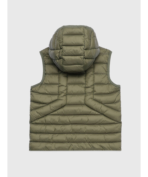 DIESEL（ディーゼル）の「DIESEL KID ジュニア 中綿ベスト フード（ダウンベスト・キッズ・ブラック/オレンジ/グリーン/パープル/ピンク/カーキ・10Y/14Y/6Y/12Y/4Y/8Y）」の10枚目の写真