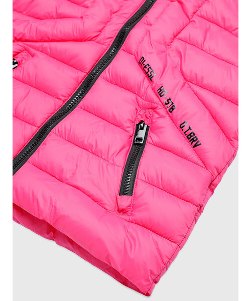 DIESEL（ディーゼル）の「DIESEL KID ジュニア 中綿ベスト フード（ダウンベスト・キッズ・ブラック/オレンジ/グリーン/パープル/ピンク/カーキ・10Y/14Y/6Y/12Y/4Y/8Y）」の22枚目の写真