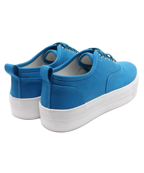 WEGO（ウィゴー）の「WEGO/キャンバスハイソールスニーカー（スニーカー・メンズ・ブラック/ブルー/ホワイト・LARGE/MEDIUM）」の6枚目の写真