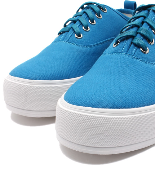 WEGO（ウィゴー）の「WEGO/キャンバスハイソールスニーカー（スニーカー・メンズ・ブラック/ブルー/ホワイト・LARGE/MEDIUM）」の7枚目の写真