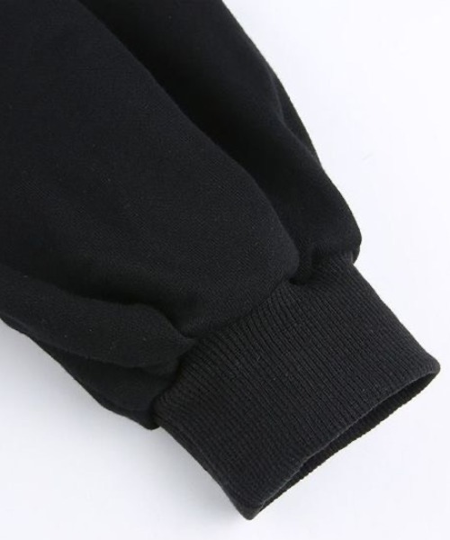 ACT（アクト）の「肩落ち ウエストリブ ショート丈 ボリュームスウェット（Tシャツ/カットソー・レディース・ブラック/グレー・FREE）」の4枚目の写真