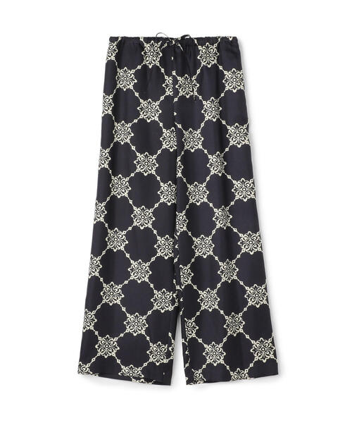 SOULEIADO（ソレイアード）の「シルクプリント シャンブルパンツ（その他パンツ・レディース・グレー系その他/グリーン系その他3/グリーン系その他2/ブラック系その他/ブルー系その他4・34/36）」の5枚目の写真