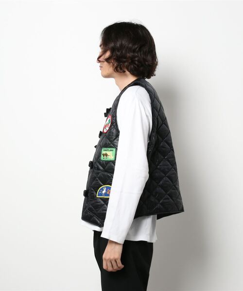 MONITALY(モニタリー)の「【MONITALY】〈別注〉 キルティングベスト MEN(ベスト・メンズ・ブラック・40)」の4枚目の写真