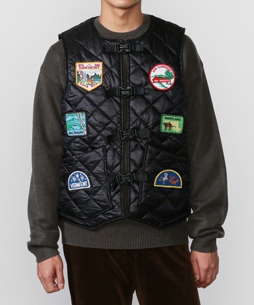 MONITALY(モニタリー)の「【MONITALY】〈別注〉 キルティングベスト MEN(ベスト・メンズ・ブラック・40)」の1枚目の写真