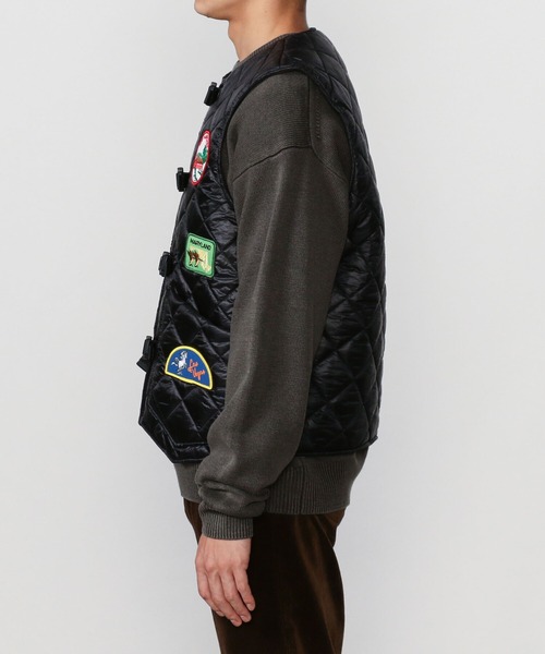 MONITALY(モニタリー)の「【MONITALY】〈別注〉 キルティングベスト MEN(ベスト・メンズ・ブラック・40)」の7枚目の写真