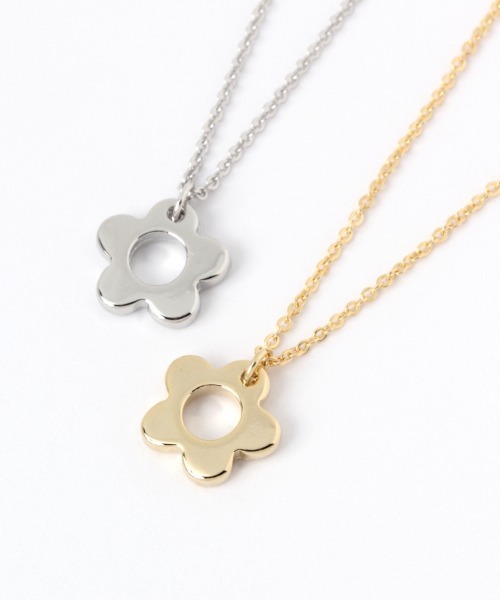 Me%（ミィパーセント）の「ミニフラワーネックレス（ネックレス・レディース・シルバー/ゴールド・FREE）」の10枚目の写真