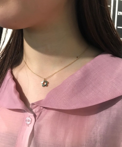 Me%（ミィパーセント）の「ミニフラワーネックレス（ネックレス・レディース・シルバー/ゴールド・FREE）」の14枚目の写真