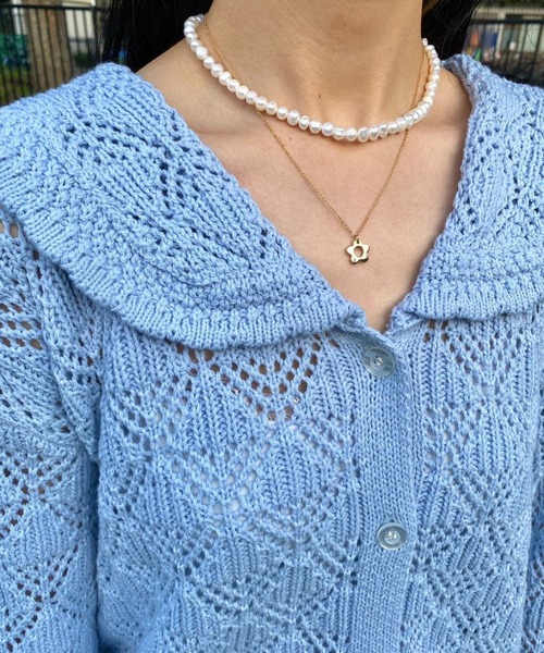 Me%（ミィパーセント）の「ミニフラワーネックレス（ネックレス・レディース・シルバー/ゴールド・FREE）」の17枚目の写真