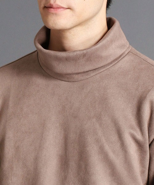 HIDEAWAYS NICOLE（ハイダウェイニコル）の「ポンチスウェードオフタートルプルオーバー（Tシャツ/カットソー・メンズ・オフホワイト/ブラック/シルバーグレー/グレイッシュベージュ/オレンジ・MEDIUM/LARGE/X-LARGE）」の12枚目の写真