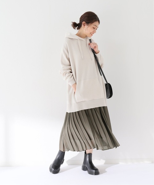 SLOBE IENA(スローブイエナ)の「クラシックプリーツスカート【手洗い可能/ウエストゴム】◆(スカート・レディース・グリーン・38/36)」の8枚目の写真