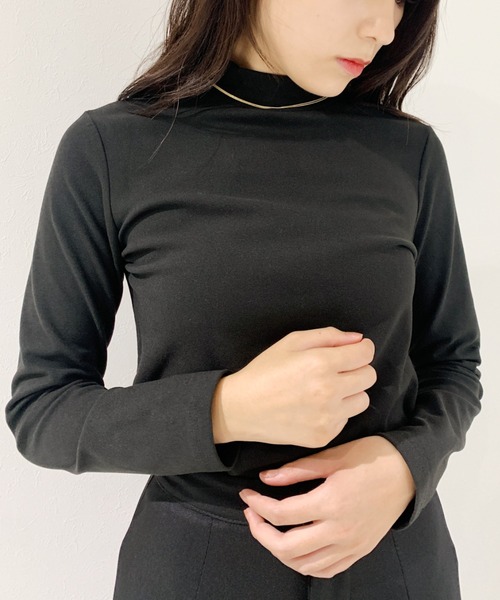 CLEA(クレア)の「スムースタッチロングスリーブカットソー(Tシャツ/カットソー・レディース・ホワイト/ブラック/ベージュ・FREE)」の14枚目の写真