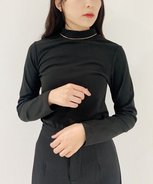 CLEA(クレア)の「スムースタッチロングスリーブカットソー(Tシャツ/カットソー・レディース・ホワイト/ブラック/ベージュ・FREE)」の20枚目の写真