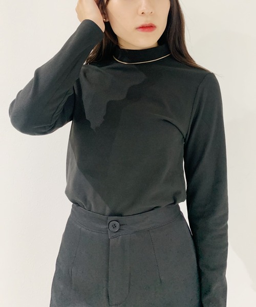 CLEA(クレア)の「スムースタッチロングスリーブカットソー(Tシャツ/カットソー・レディース・ホワイト/ブラック/ベージュ・FREE)」の11枚目の写真