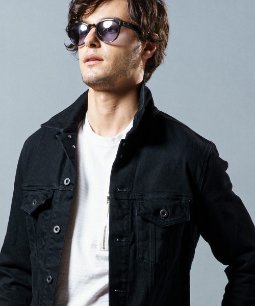 wjk（ダヴルジェイケイ）の「mj8271-trucker jacket(OW) デニム