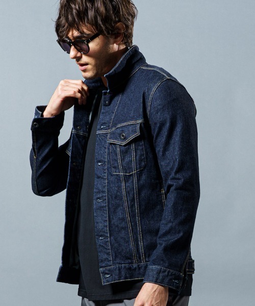 wjk（ダヴルジェイケイ）の「mj8271-trucker jacket(OW) デニム