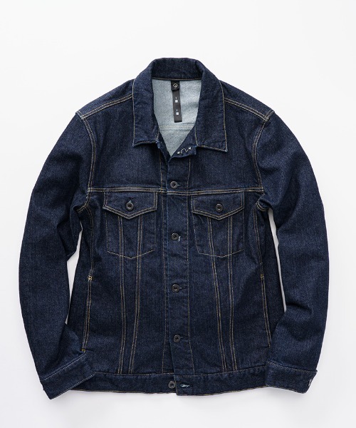 wjk（ダヴルジェイケイ）の「mj8271-trucker jacket(OW) デニム