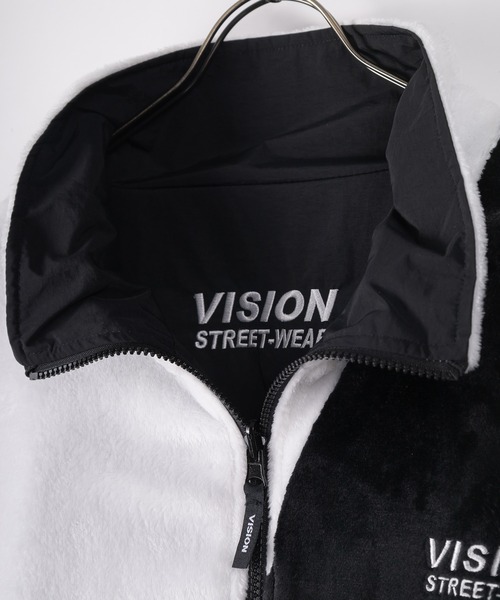 VISION STREET WEAR（ヴィジョンストリートウェア）の「【VISION STREET WEAR/ヴィジョンストリートウェア】切替ファーブルゾン/リバーシブル（ブルゾン・メンズ・ホワイト/ブラック/ブラック系その他・M/L/XL）」の4枚目の写真